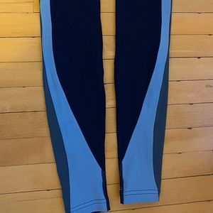 lululemon mix of blue leggings